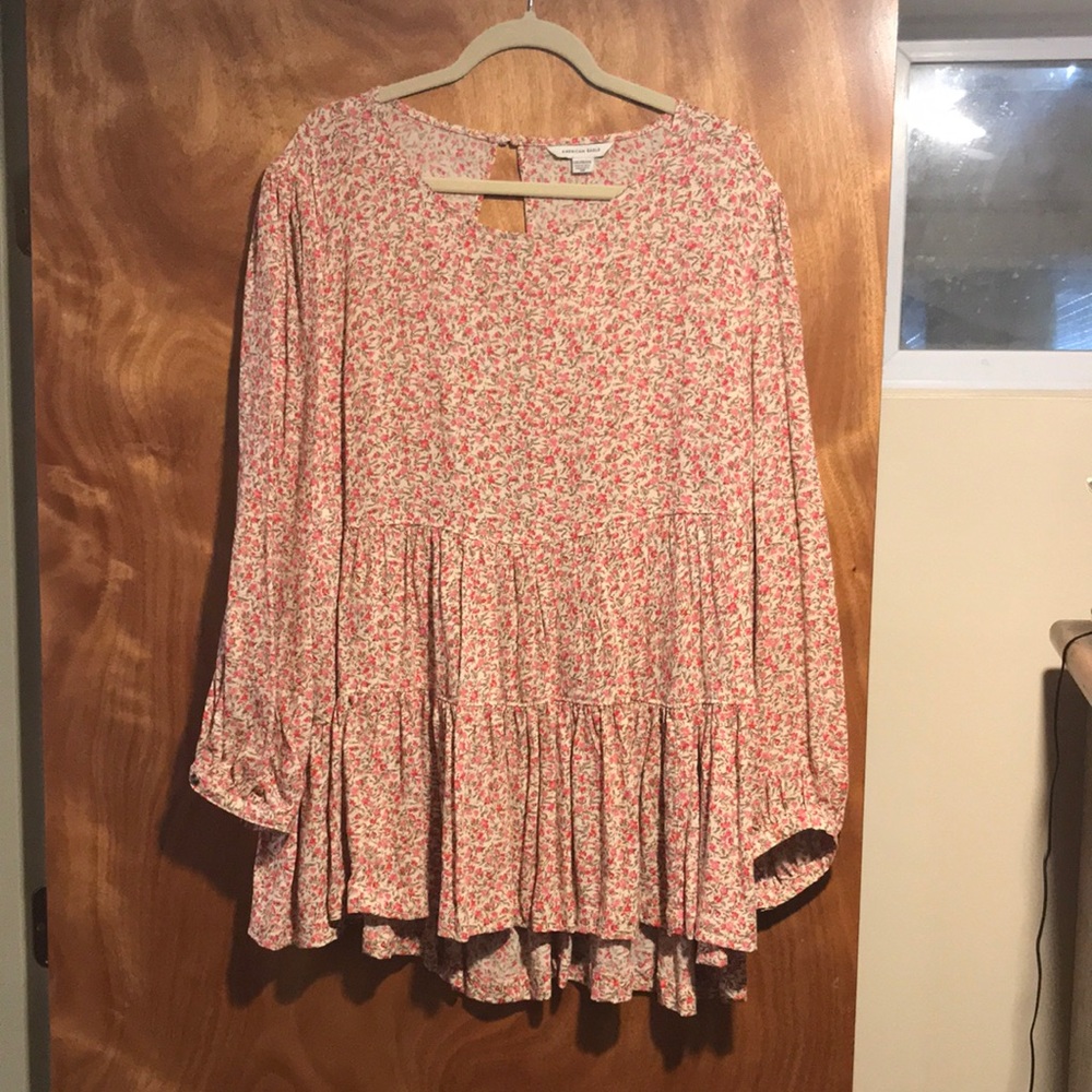 Floral babydoll top